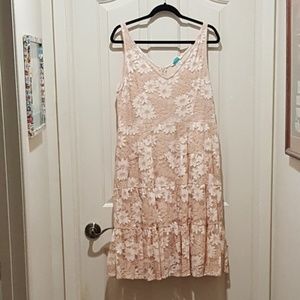 Blush lace daisy dress from Sundance L XL